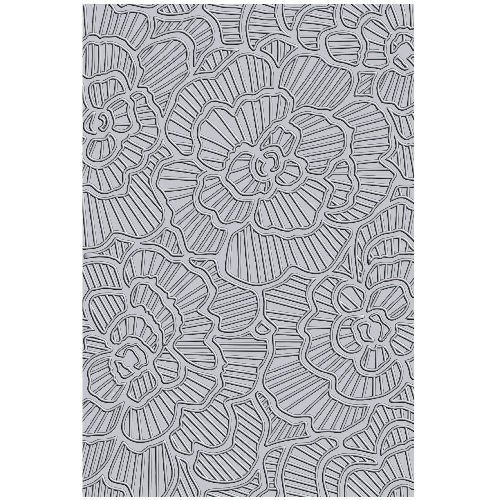 Sizzix - 3-D Textured Impressions Embossing Folder - Cosmopolitan, Sunday in the Park-ScrapbookPal