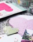 Sizzix - 3-D Textured Impressions Embossing Folder - Mark Making Hearts-ScrapbookPal