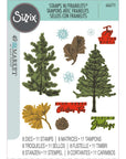 Sizzix - 49 and Market - Clear Stamps & Framelits Dies - Pine Holidays-ScrapbookPal