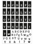 Sizzix - 49 and Market - Clear Stamps & Framelits Dies - Tab Stamp Alpha-ScrapbookPal