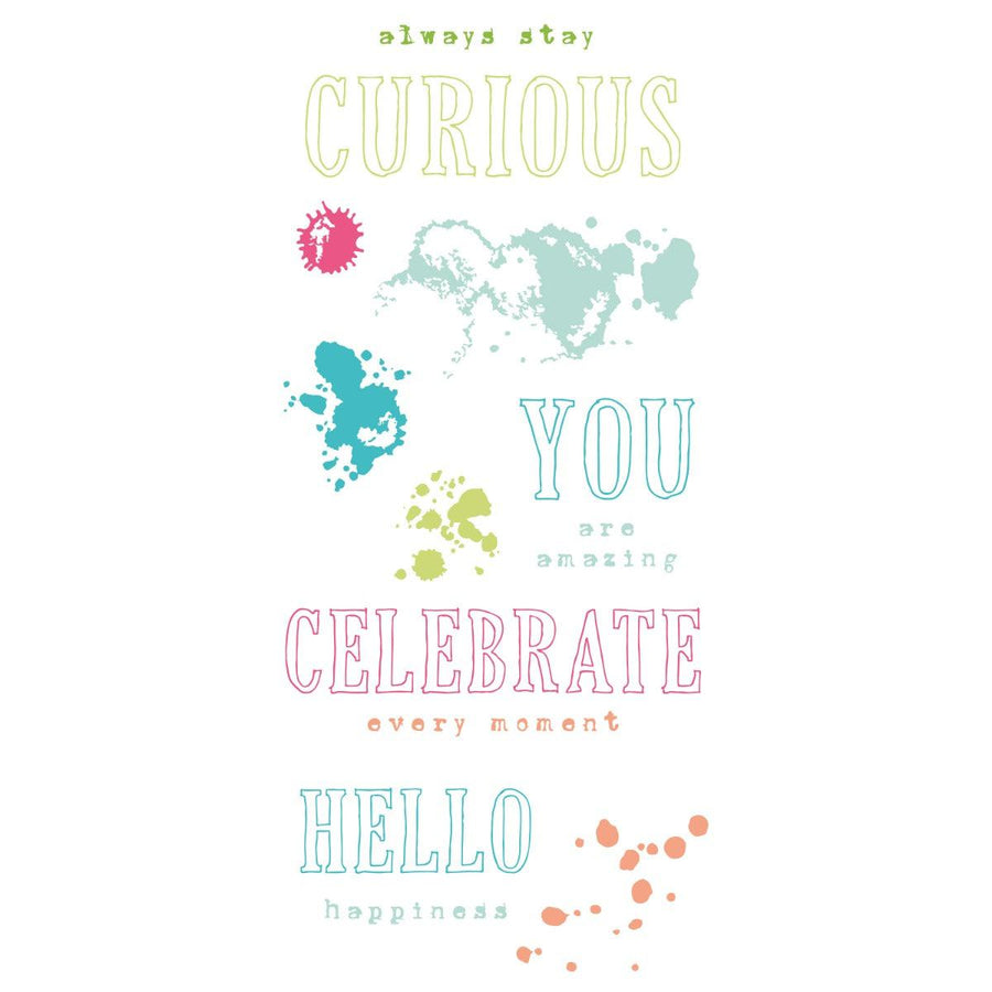 Sizzix - 49 and Market - Clear Stamps - Hello You Sentiments