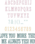 Sizzix - 49 and Market - Framelits Dies w/Stamps - Fine Line Alpha 01-ScrapbookPal