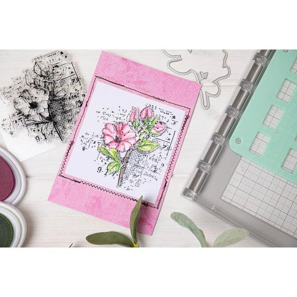 Sizzix - 49 and Market - Framelits Dies w/Stamps - Floral Mix Cluster 
