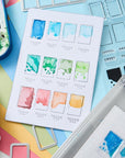 Sizzix - 49 and Market - Framelits Dies w/Stamps - Painted Palettes-ScrapbookPal