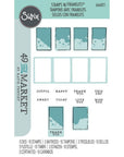 Sizzix - 49 and Market - Framelits Dies w/Stamps - Painted Palettes-ScrapbookPal