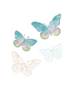 Sizzix - 49 and Market - Framelits Dies w/Stamps - Painted Pencil Butterflies -ScrapbookPal