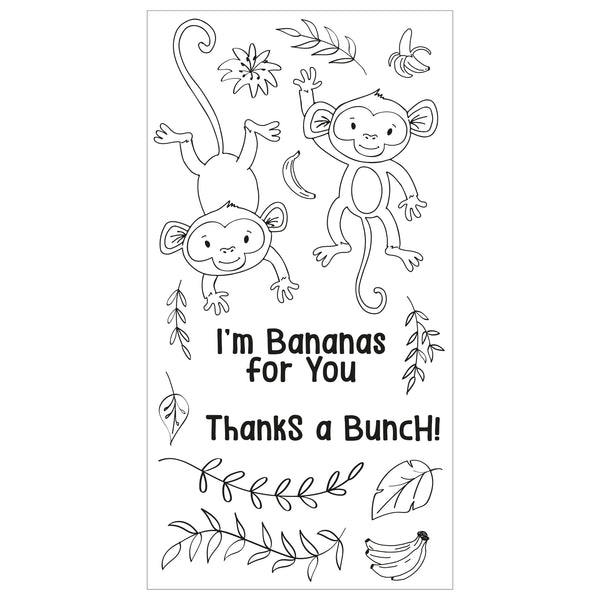 Sizzix - Catherine Pooler - Clear Stamps - Going Bananas