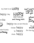 Sizzix - Catherine Pooler - Clear Stamps - Happy Everything Sentiment-ScrapbookPal