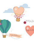 Sizzix - Catherine Pooler - Clear Stamps - Up and Away-ScrapbookPal