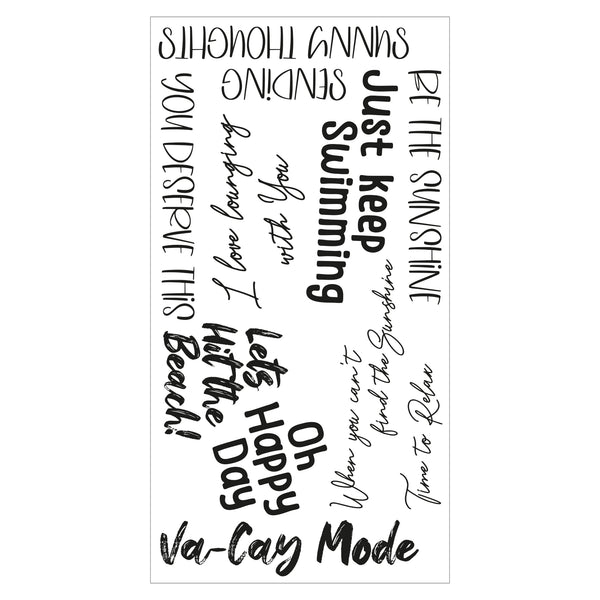Sizzix - Catherine Pooler - Clear Stamps - Va-Cay Mode