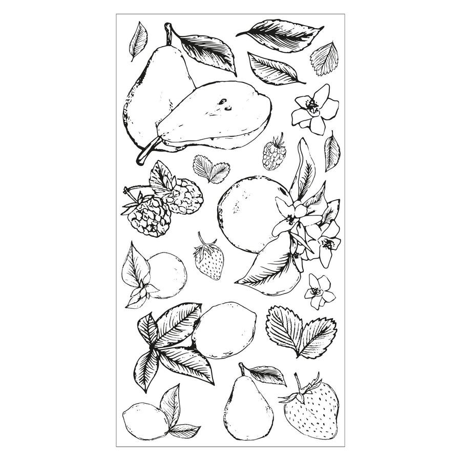 Sizzix - Clear Stamps - Botanical Fruit-ScrapbookPal