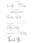 Sizzix - Clear Stamps - Daily Sentiments #2