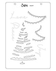 Sizzix - Clear Stamps & Stencils - Cosmopolitan Christmas, Merry and Light-ScrapbookPal