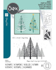Sizzix - Clear Stamps & Stencils - Cosmopolitan Christmas, Merry and Light-ScrapbookPal