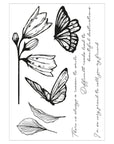 Sizzix - Clear Stamps & Stencils - Cosmopolitan, Farfallina-ScrapbookPal