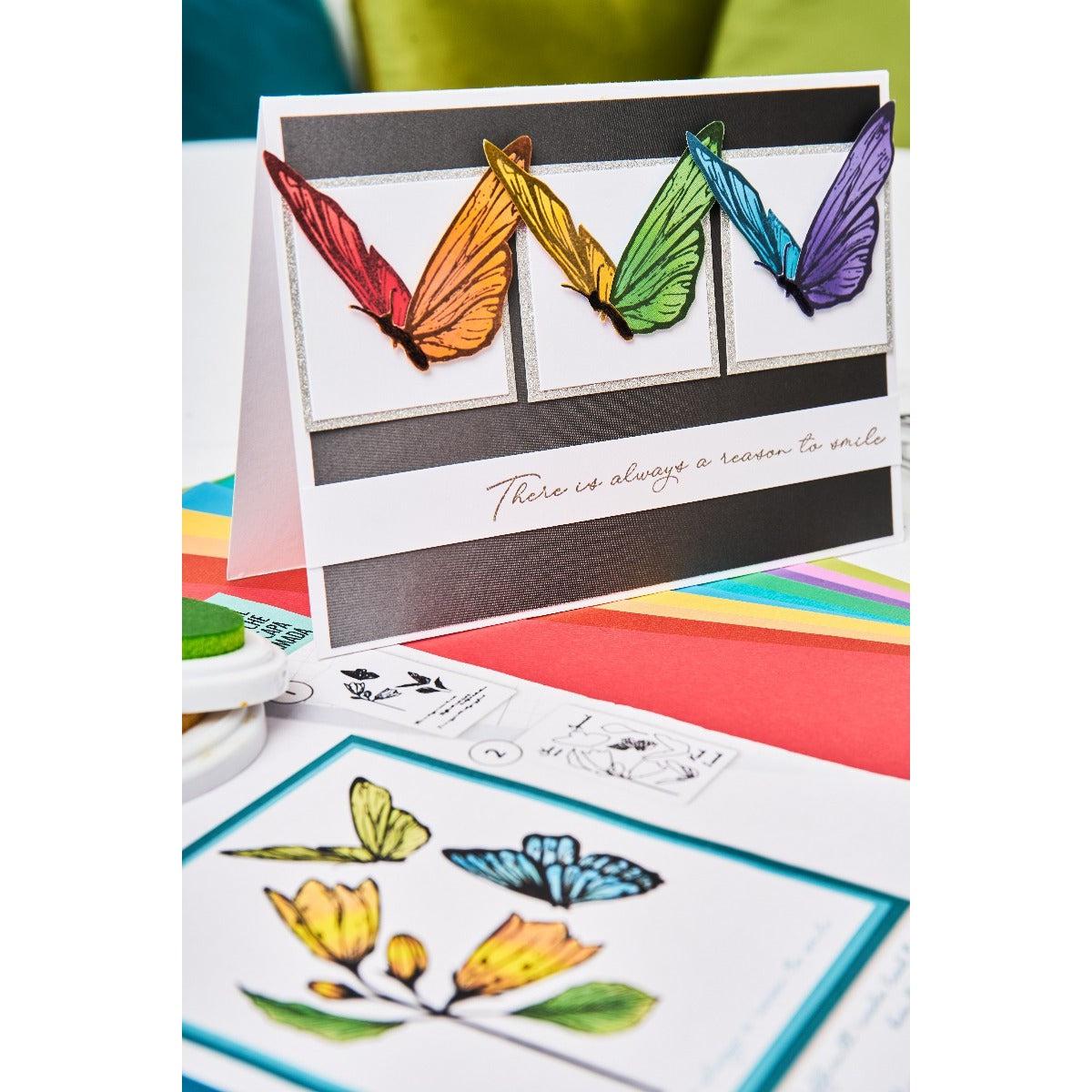Sizzix - Clear Stamps & Stencils - Cosmopolitan, Farfallina-ScrapbookPal