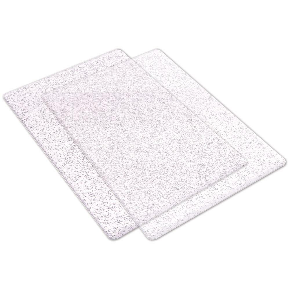Sizzix - Cutting Pads - Standard, Clear w/Silver Glitter-ScrapbookPal
