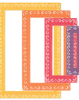 Sizzix - Fanciful Framelits Dies - Renee Deco Rectangles-ScrapbookPal