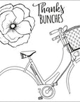 Sizzix - Framelits Dies w/Stamps - Thankful Bicycle-ScrapbookPal