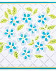 Sizzix - Layered Stencils - Watercolour Flowers & Lattice-ScrapbookPal