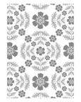 Sizzix - Multi-Level Textured Impressions Embossing Folder - Floral Damask-ScrapbookPal