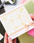 Sizzix - Multi-Level Textured Impressions Embossing Folder - Floral Damask-ScrapbookPal
