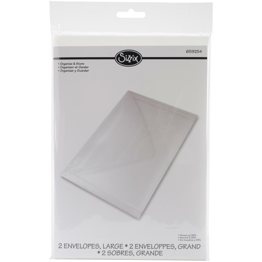 Sizzix - Plastic Envelopes - 6 1/4&quot; x 9&quot;, 2 pk-ScrapbookPal