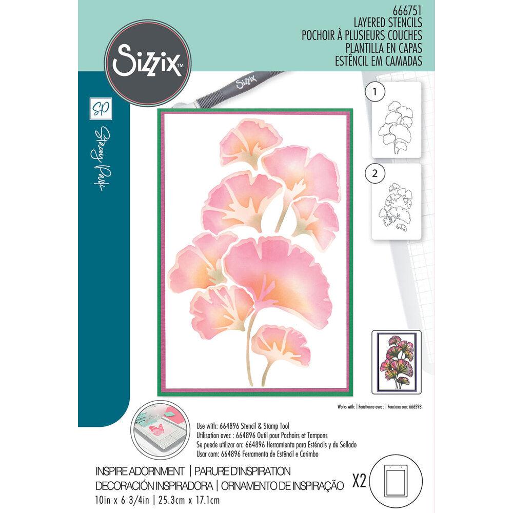 Sizzix Cosmopolitan Clear Stamp Set: Petals, By Stacey Park 666592