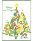 Sizzix - Stencils - Layered Cosmopolitan Christmas, Happy Holidays-ScrapbookPal