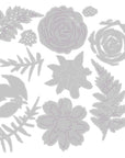 Sizzix - Thinlits Dies - Flowers & Fern-ScrapbookPal