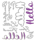 Sizzix - Thinlits Dies - Take Twos, Hello Sentiment-ScrapbookPal