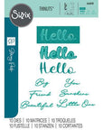 Sizzix - Thinlits Dies - Take Twos, Hello Sentiment-ScrapbookPal