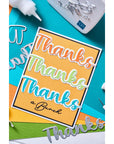 Sizzix - Thinlits Dies - Take Twos, Thanks Sentiment-ScrapbookPal