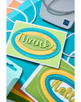 Sizzix - Thinlits Dies - Take Twos, Thanks Sentiment-ScrapbookPal