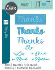 Sizzix - Thinlits Dies - Take Twos, Thanks Sentiment-ScrapbookPal