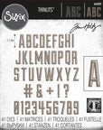 Sizzix - Tim Holtz - Thinlits Dies - Alphanumeric Emporium-ScrapbookPal