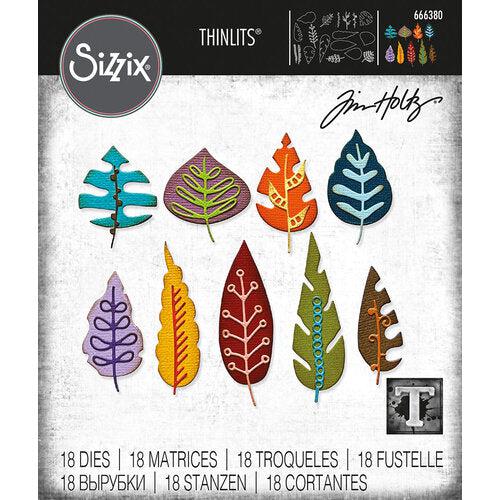 Sizzix - Tim Holtz - Thinlits Dies - Artsy Leaves-ScrapbookPal