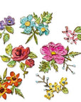 Sizzix - Tim Holtz - Thinlits Dies - Brushstroke Flowers Mini-ScrapbookPal