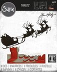 Sizzix - Tim Holtz - Thinlits Dies - Reindeer Sleigh-ScrapbookPal