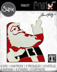 Sizzix - Tim Holtz - Thinlits Dies - Retro Santa-ScrapbookPal