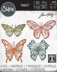 Sizzix - Tim Holtz - Thinlits Dies - Scribbly Butterflies-ScrapbookPal