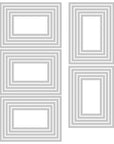 Sizzix - Tim Holtz - Thinlits Dies - Stacked Tiles, Rectangles-ScrapbookPal