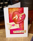Sizzix - Tim Holtz - Thinlits Dies & Texture Fades Embossing Folder - Vault Love Notes-ScrapbookPal