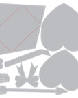 Sizzix - Tim Holtz - Thinlits Dies & Texture Fades Embossing Folder - Vault Love Notes-ScrapbookPal