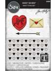 Sizzix - Tim Holtz - Thinlits Dies & Texture Fades Embossing Folder - Vault Love Notes-ScrapbookPal