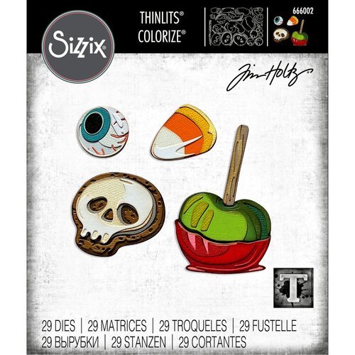 Sizzix - Tim Holtz - Thinlits Dies - Trick or Treat Colorize-ScrapbookPal