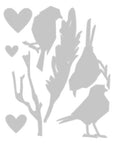 Sizzix - Tim Holtz - Thinlits Dies - Vault Lovebirds-ScrapbookPal