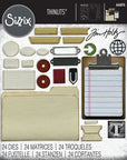 Sizzix - Tim Holtz - Thinlits Dies - Vault Noteworthy-ScrapbookPal
