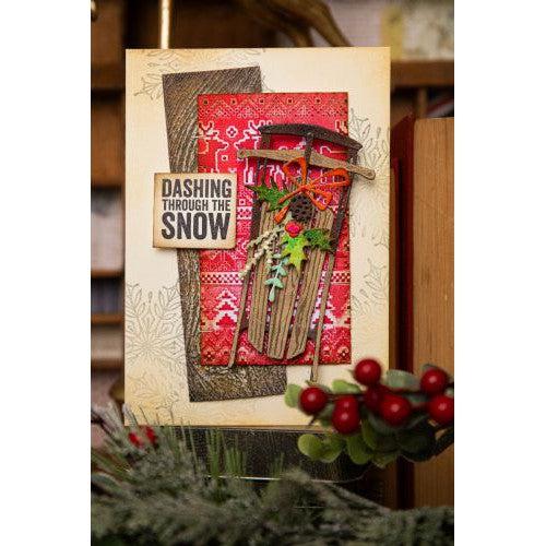 Sizzix - Tim Holtz - Thinlits Dies - Vintage Sled-ScrapbookPal