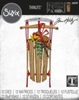 Sizzix - Tim Holtz - Thinlits Dies - Vintage Sled-ScrapbookPal